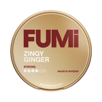 Front view of FUMi Zingy Ginger nicotine pouch – 8.4mg strength with fizzy ginger cola flavor