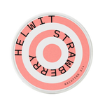 Front view of HELWIT Strawberry nicotine pouch – 4.5 mg strength with strawberry flavor