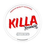 KILLA Exclusive Cold Dry - Extra strong cold dry mint nicotine pouches, 16 mg strength.