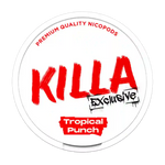 KILLA Exclusive Tropical Punch - Fruity tropical punch blend in strong 16 mg nicotine pouches.