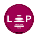 Front view of LOOP Cassis Bliss Strong nicotine pouch – blackcurrant and berry flavor