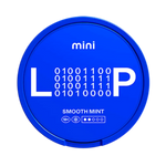 Front view of LOOP Smooth Mint mini strong nicotine pouch – 6.75mg strength with mint flavor