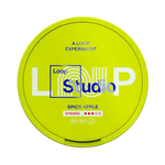 Front view of LOOP strong nicotine pouch – 9.4mg strength with peach flavor