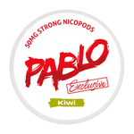 PABLO Exclusive Kiwi - Powerful 50 mg nicotine pouches with a refreshing kiwi fruit flavor.