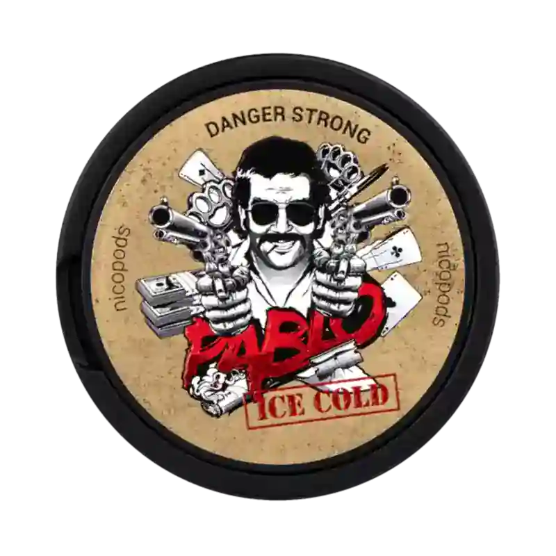 Front view of PABLO ice cool - 24mg strength with mint flavor