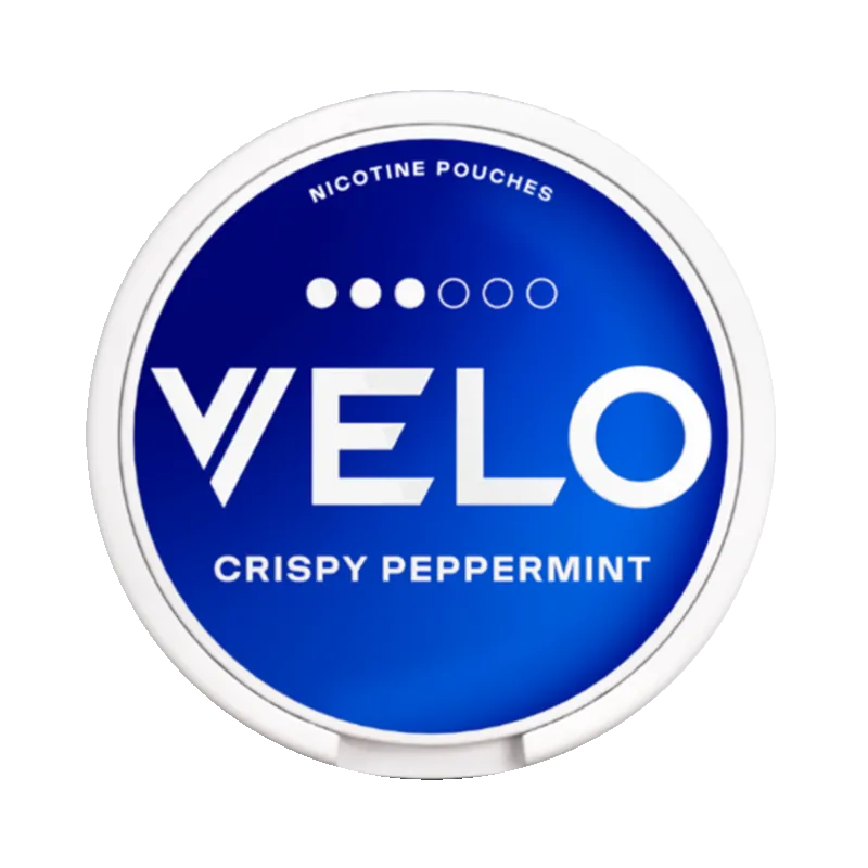 Crispy peppermint flavor VELO pouch in mini format