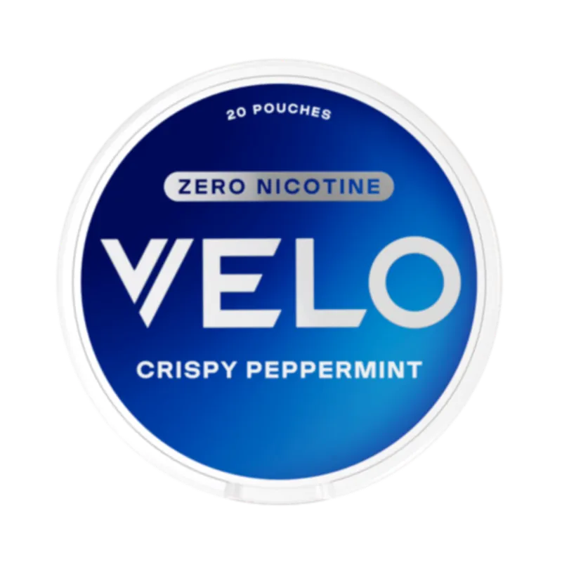 Crispy peppermint pouch with zero nicotine from VELO