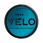 Freezing Peppermint pouch with bold mint intensity from VELO.