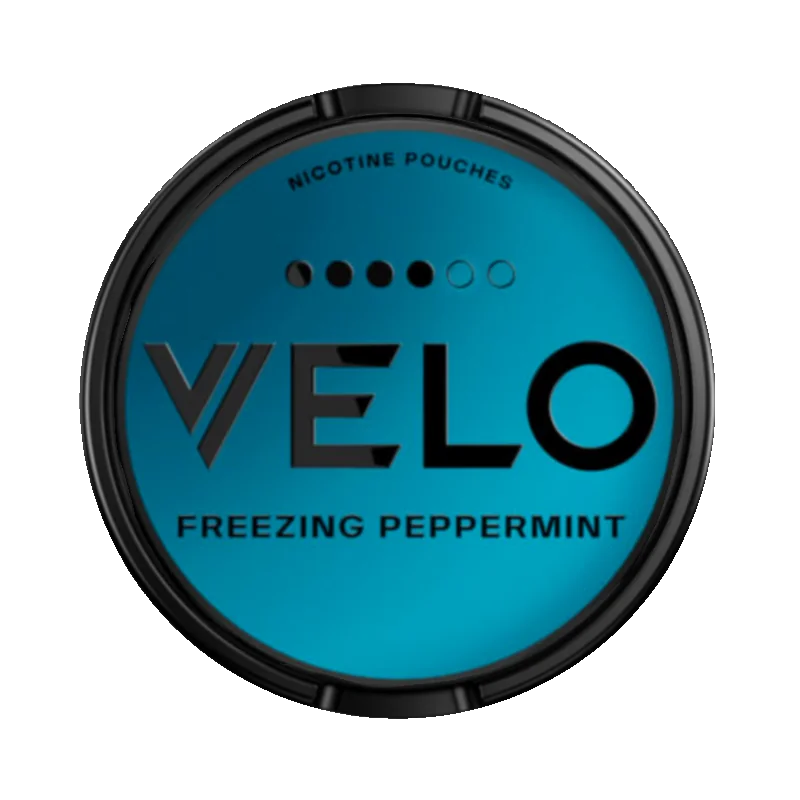 Freezing Peppermint pouch with bold mint intensity from VELO.