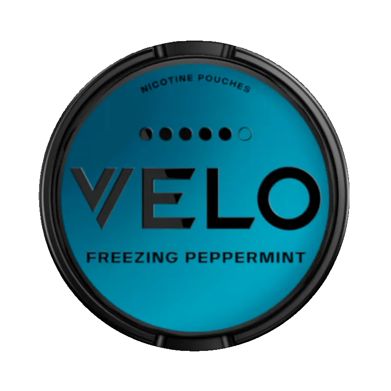 Freezing peppermint pouch with ultra-strong nicotine from VELO