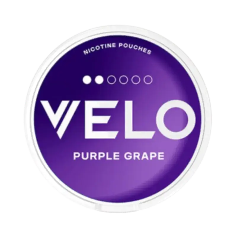 VELO Purple Grape mini nicotine pouch with fruity grape flavor in a mini format - Nicohub
